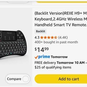 Smart tv remote